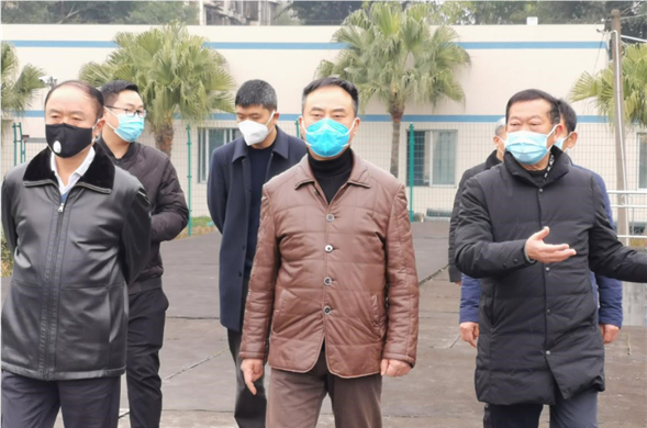 资阳市委常委、市政府常务副市长刘铁一行莅临资阳海天检查指导疫情防控工作